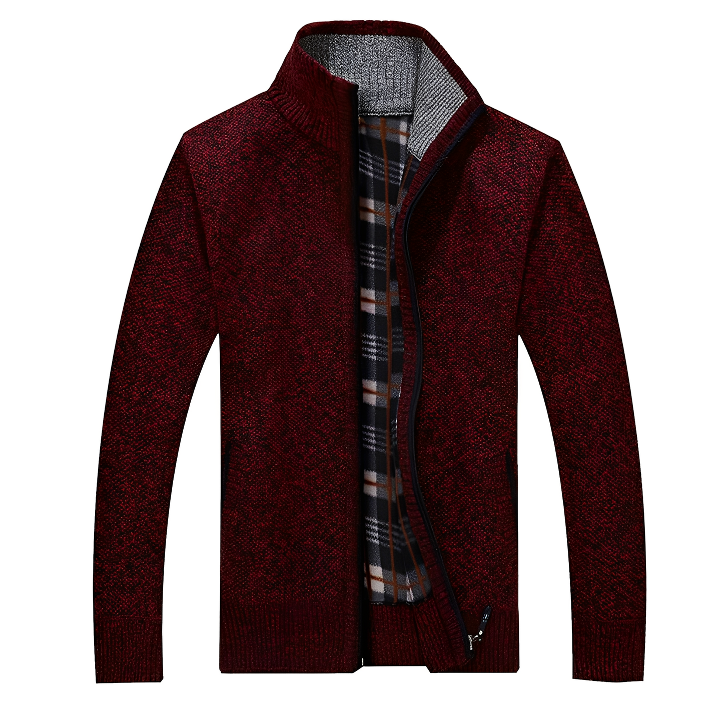 Stylischer Herren Cardigan Weich Fleece