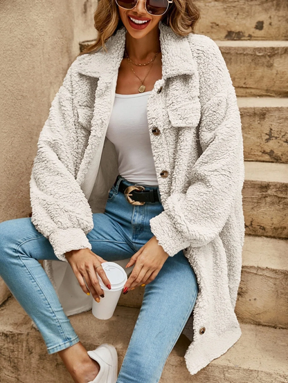 Eleganter Wollmantel Damen Luxus - IdealeKleiden