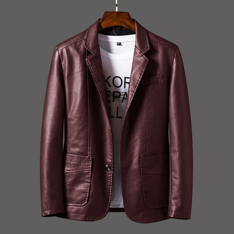 Lederjacke Herren Modern Bikerstil
