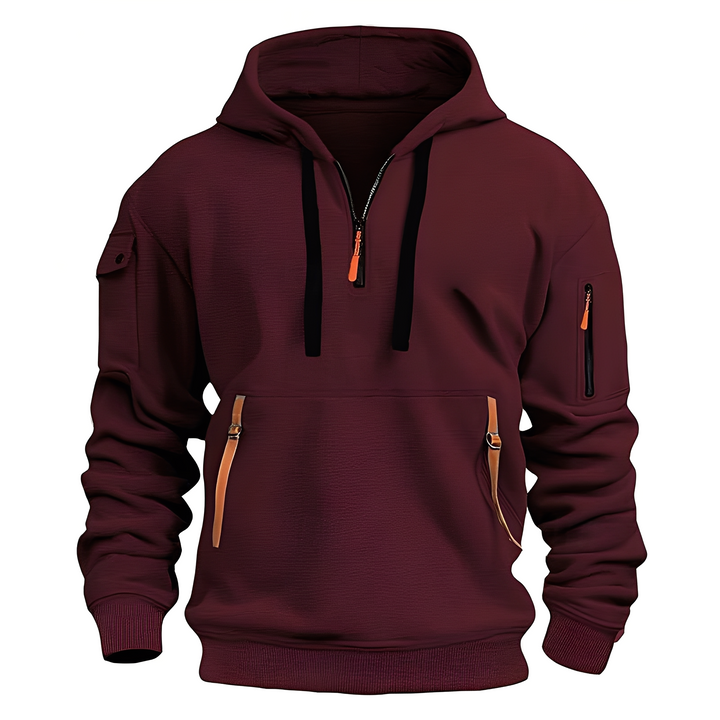 Bequemer Herren Hoodie mit Reißverschluss