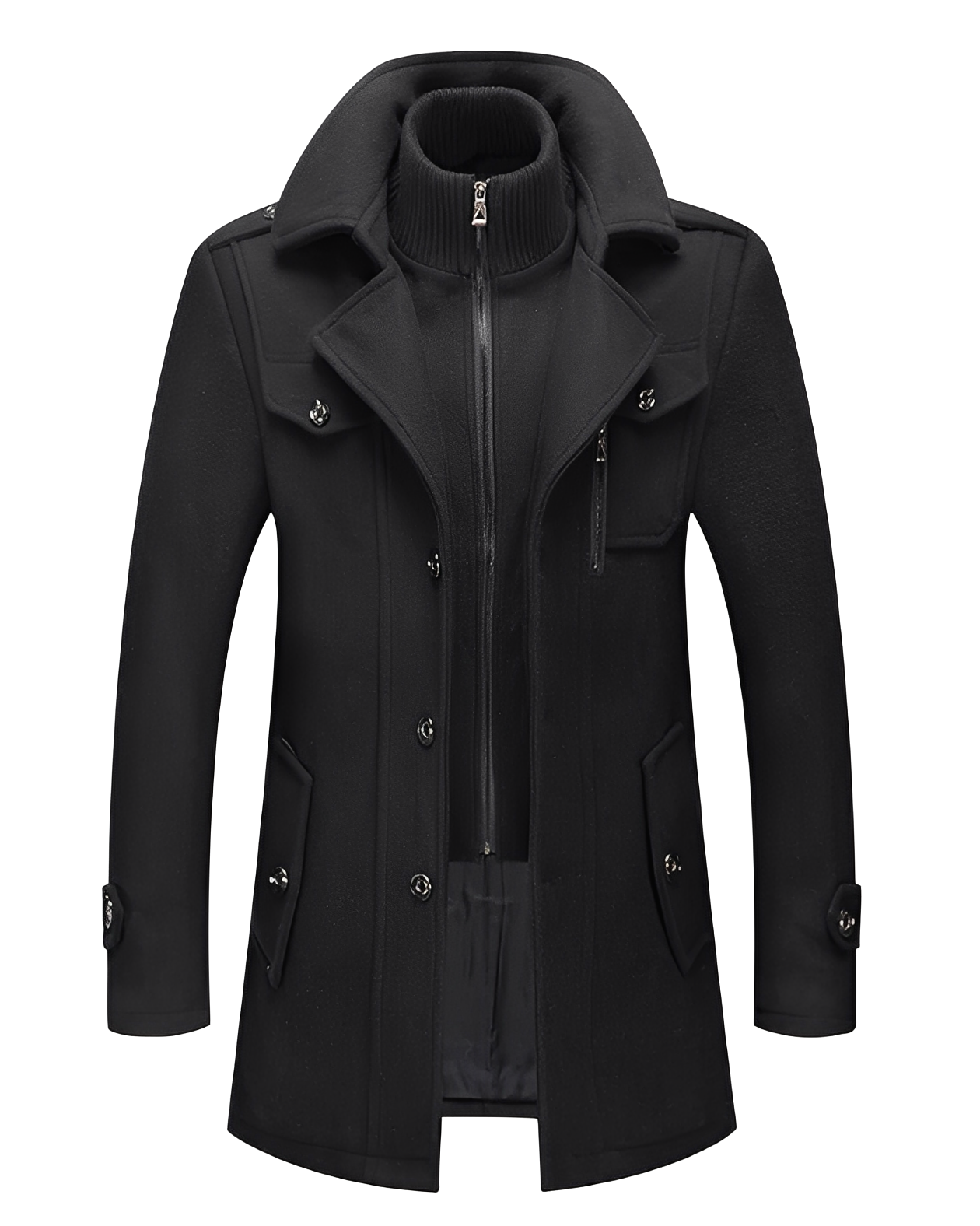 Männer Winterjacke Doppelkragen Trendy
