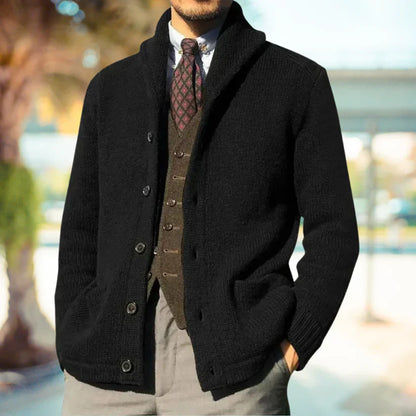 Finn Strickcardigan MIT Knöpfen & Taschen