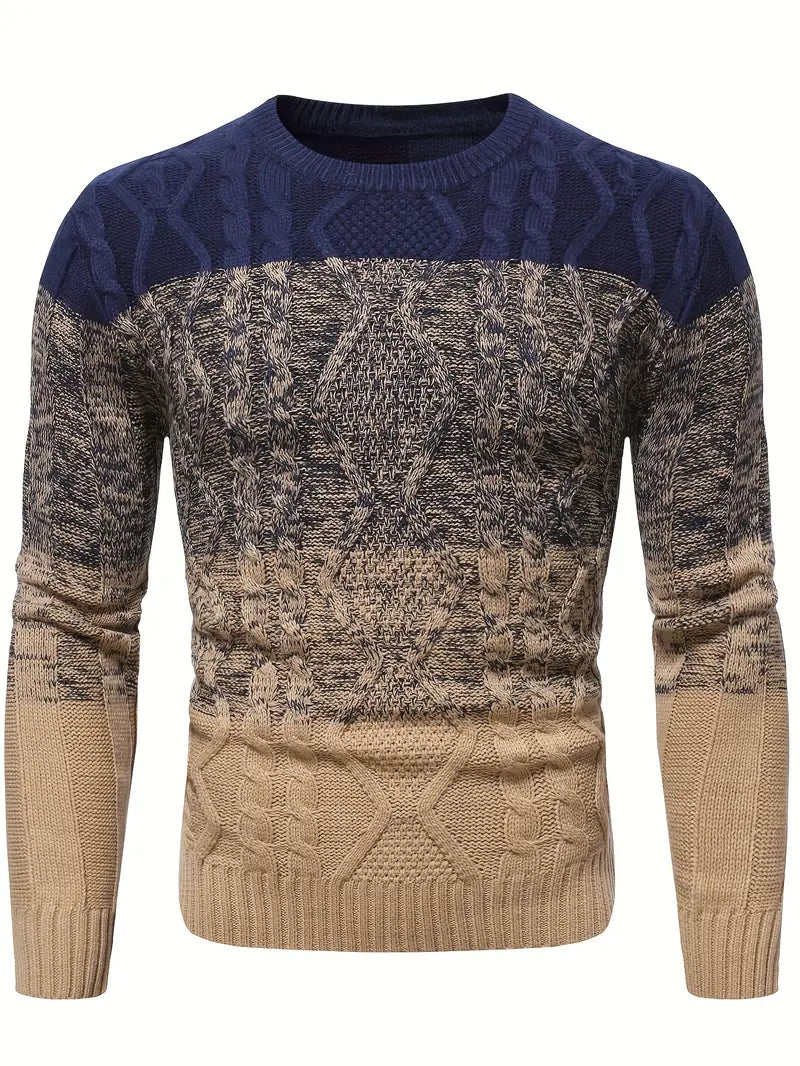 Lässiger Herren Pullover Farbblock Style - IdealeKleiden