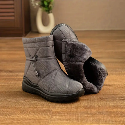 Warm gefütterte Damen Schneestiefel Fleece