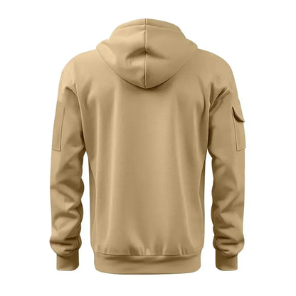 Herren Sweatshirt Kapuze Taschen Sportlich - IdealeKleiden