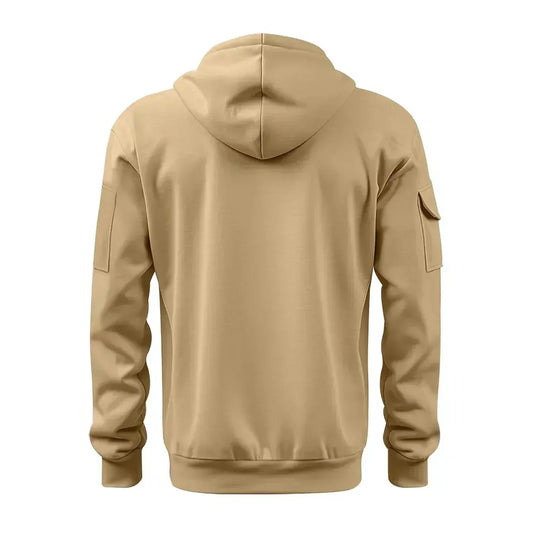 Herren Sweatshirt Kapuze Taschen Sportlich - IdealeKleiden