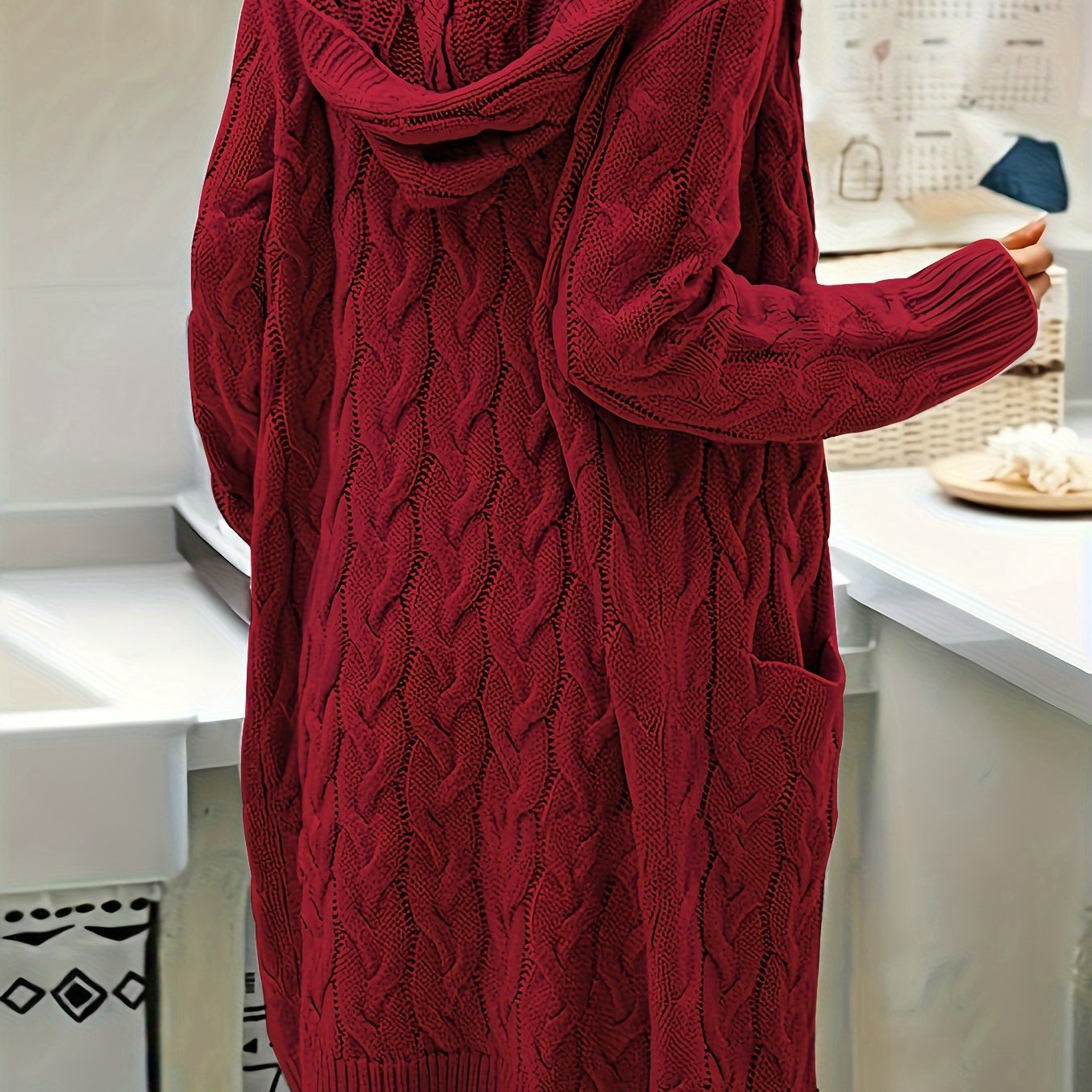 Kapuzenjacke Damen Lang Elegant