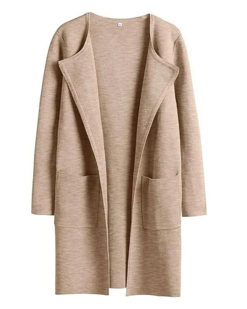Eleganter Damenmantel Rever Style