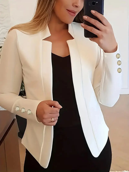 Frauen Blazer Langarm Offen Style Frühjahr