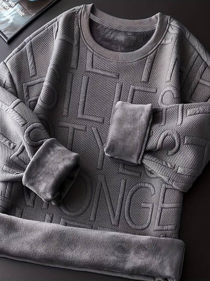 Dicker Rundhals Pullover Herren