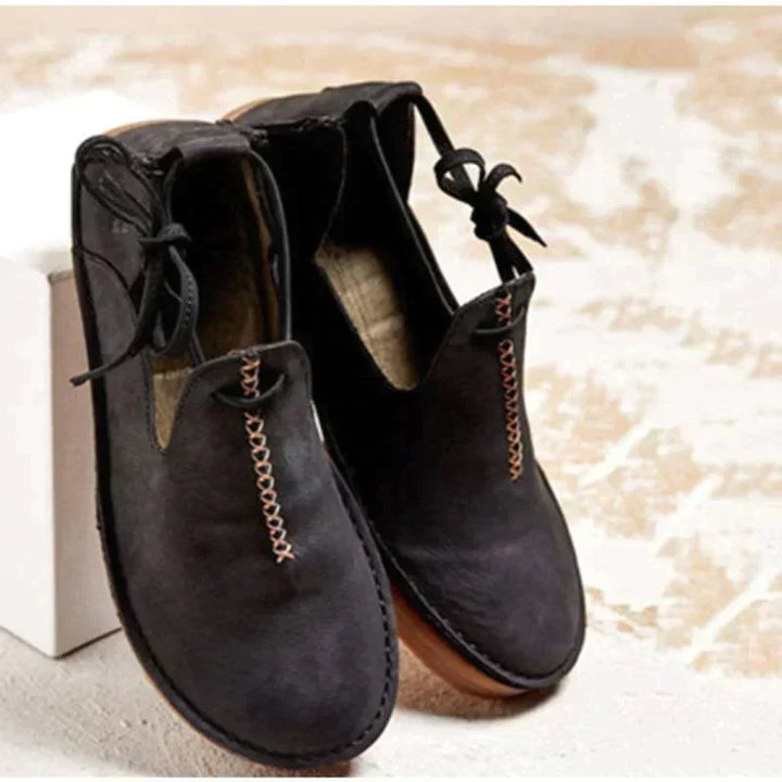 Herbstliche Lederstiefel Damen