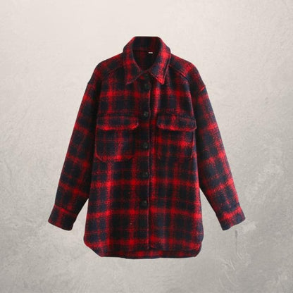 Große Shirtjacke Bequem Oversized mit Knöpfen