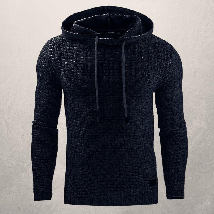 Kapuzenpullover Damen Slim Fit Weich Karomuster Lange Ärmel - IdealeKleiden