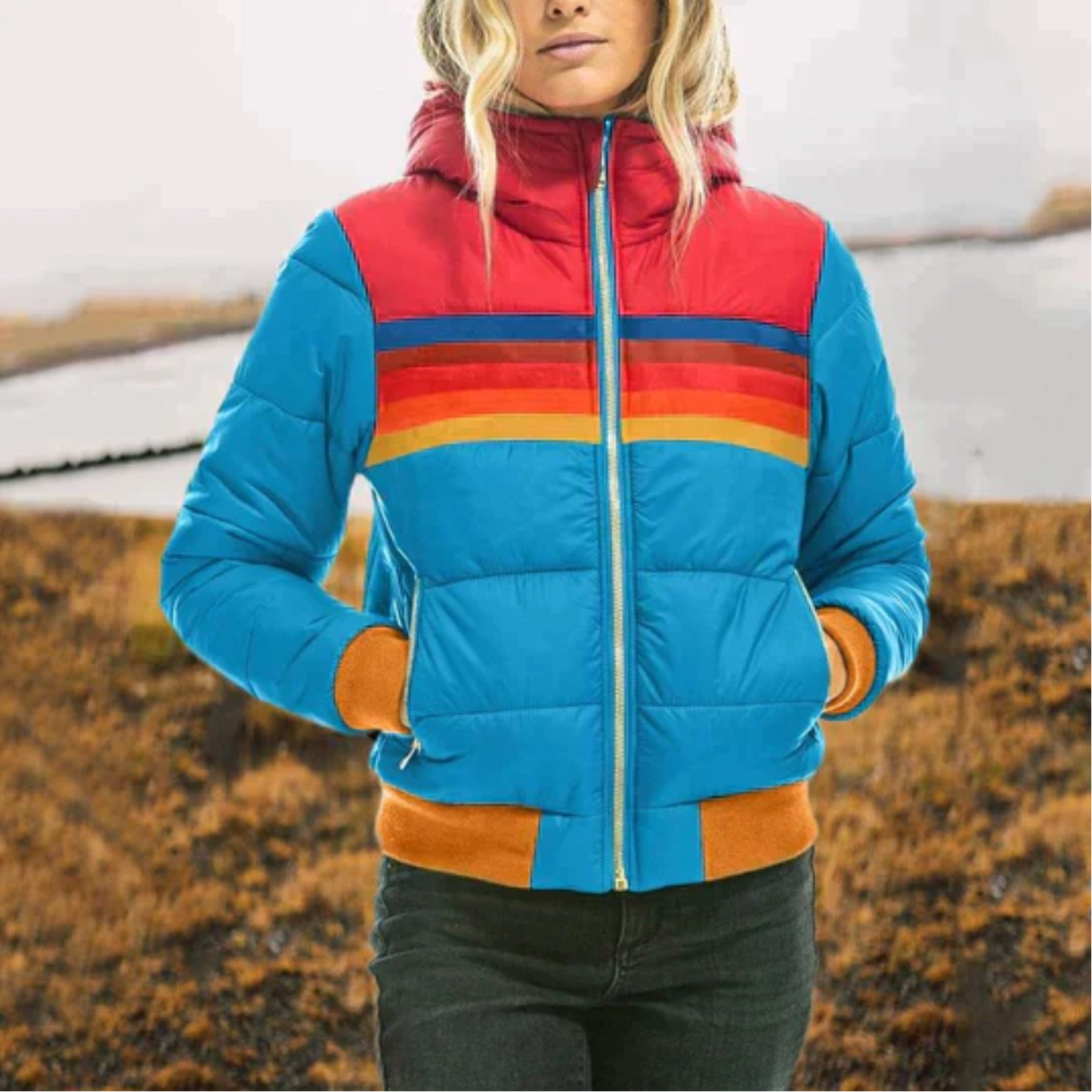 Weiche Plüschjacke Damen Stylish