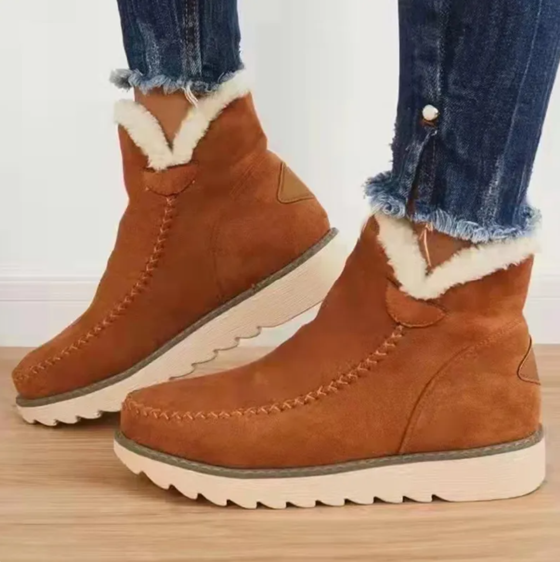 Weiche Schafsfellstiefel Damen Warm