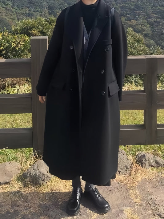 Vintage Herrenjacke Doppelreihige Knöpfe Elegant - IdealeKleiden