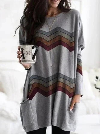 Damenschal Pullover Langhaarig Warm