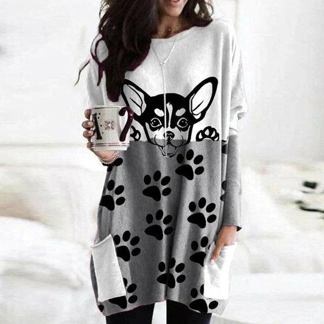 Damenschal Pullover Langhaarig Warm