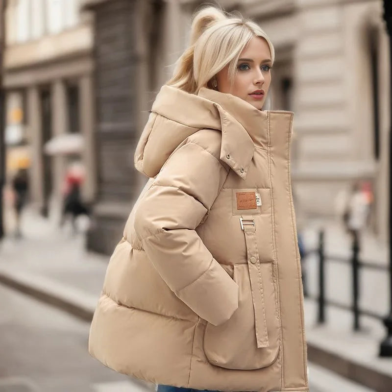 Warme Winterjacke Damen Stilvolle Outdoorjacke - IdealeKleiden