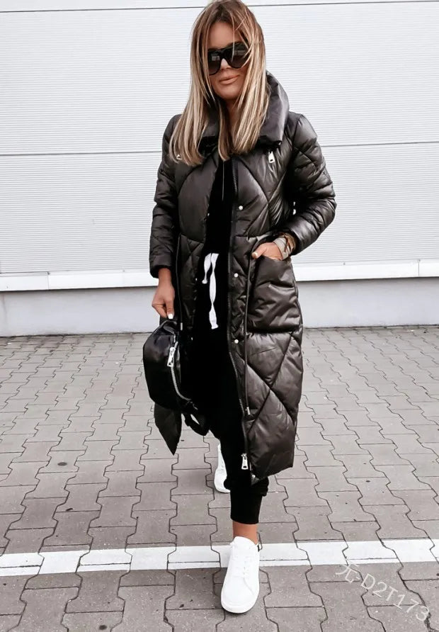 Warme Steppjacke aus Baumwolle