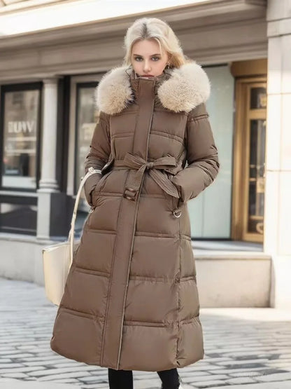 Eleganter Damen-Parka Lange Winterjacke