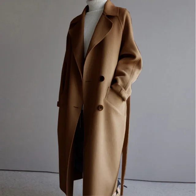 Wollkleid Damen Herbst Winter Modell