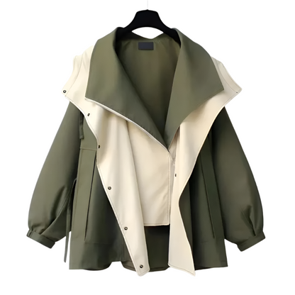 Stylische Regenjacke Damen Oversized Wasserdicht