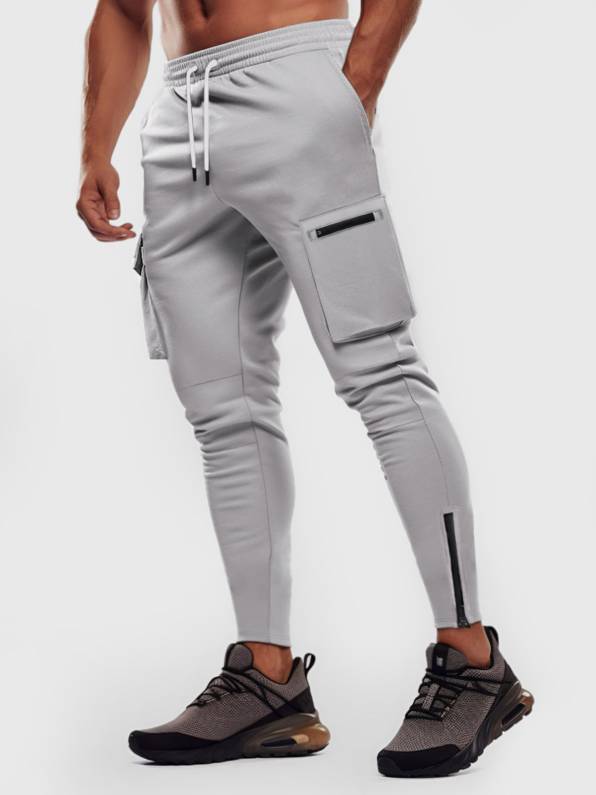 Herren Jogginghose Cargo Bequem Mit Taschen