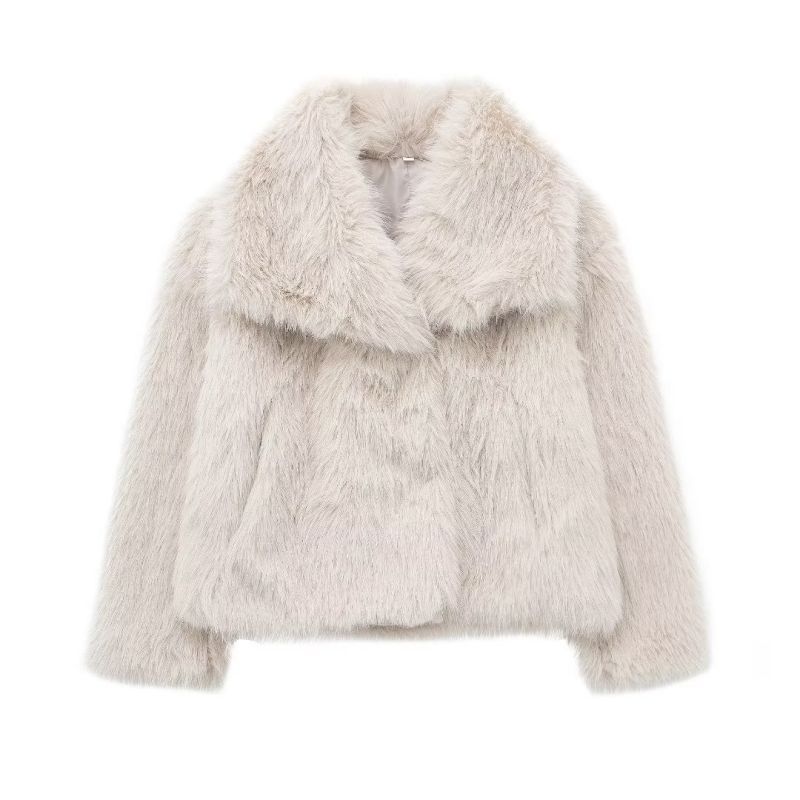 Elegante Damen Felljacke Luxus