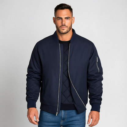 Stilvolle Bomberjacke Herren Klassik Design