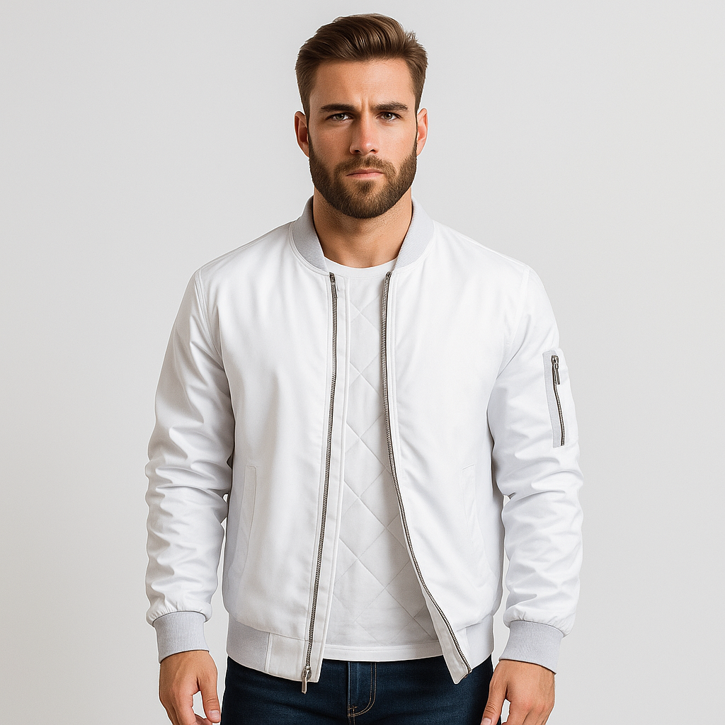 Stilvolle Bomberjacke Herren Klassik Design
