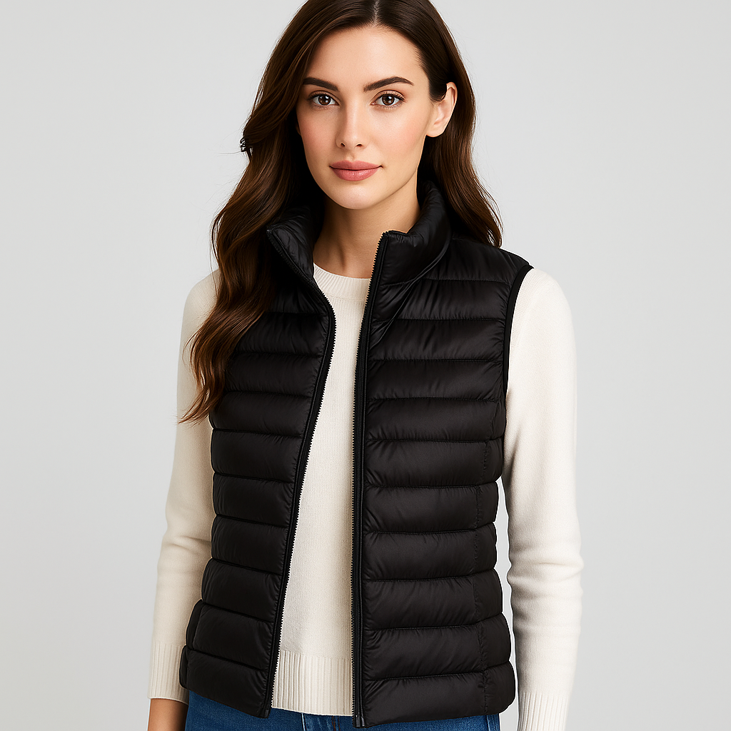 Moderne Steppweste Frauen Elegant Leicht