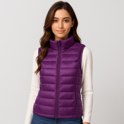 Moderne Steppweste Frauen Elegant Leicht