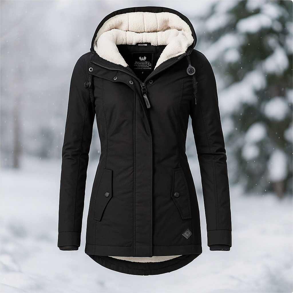 Warme Winterjacke Gepolstert Isoliert