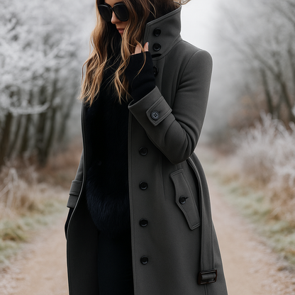 Elegante Herrenjacke Zweireiher Hochkragen