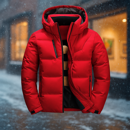 Modische Steppjacke Kapuze Urban Style