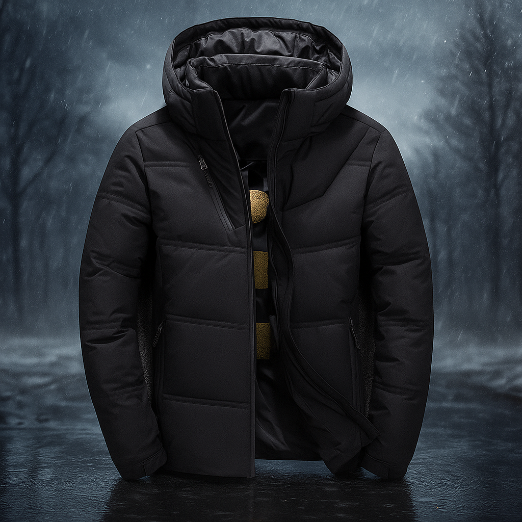 Modische Steppjacke Kapuze Urban Style