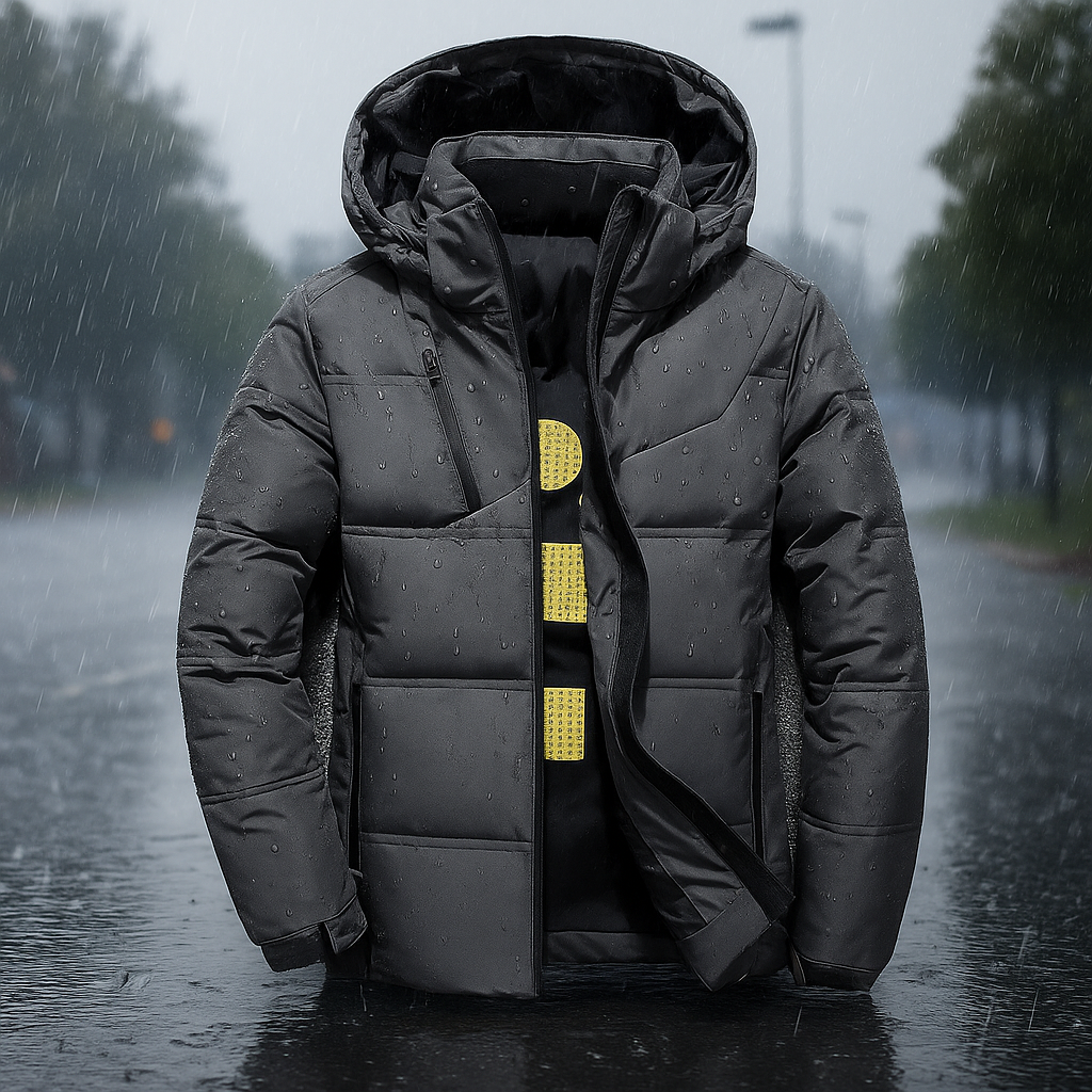Modische Steppjacke Kapuze Urban Style