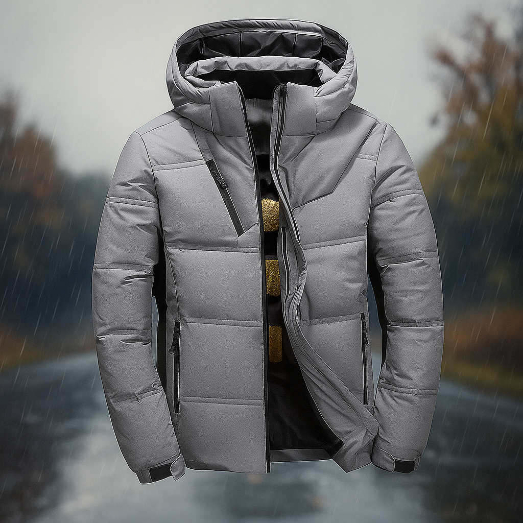 Modische Steppjacke Kapuze Urban Style