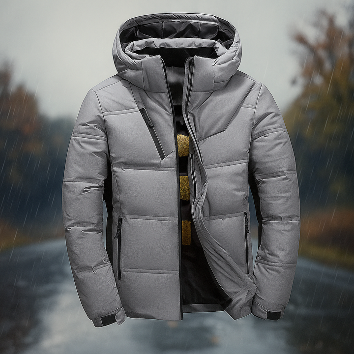 Modische Steppjacke Kapuze Urban Style