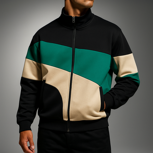 Sportive Damenjacke Reißverschluss Design - IdealeKleiden