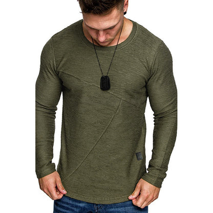 Herren Langarmshirt Modern Struktur Design Bequem Passform