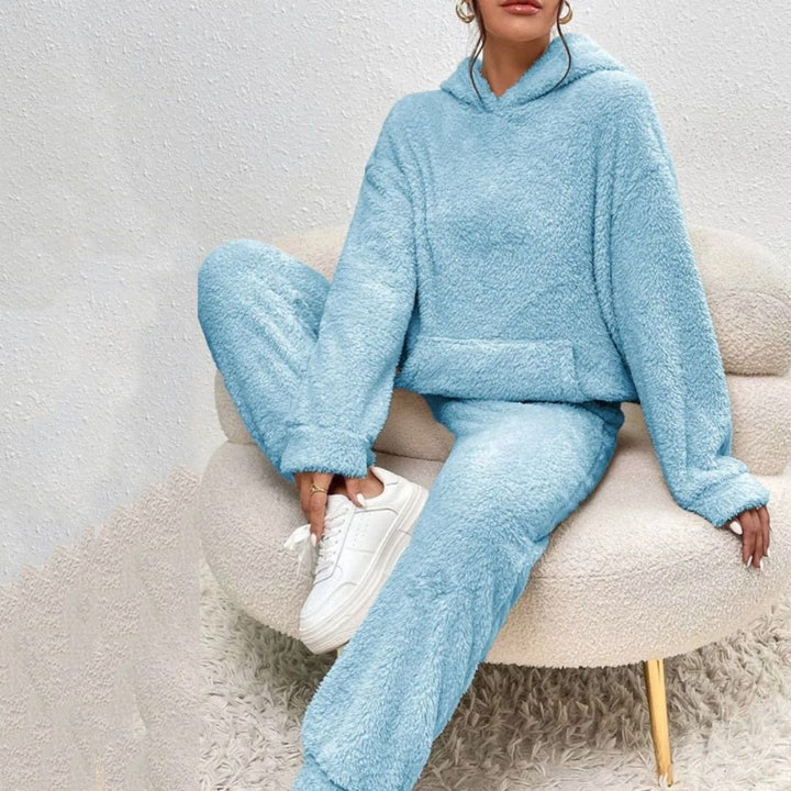 Damen Frühlingsshop Cozy Kapuzenanzug Set - IdealeKleiden
