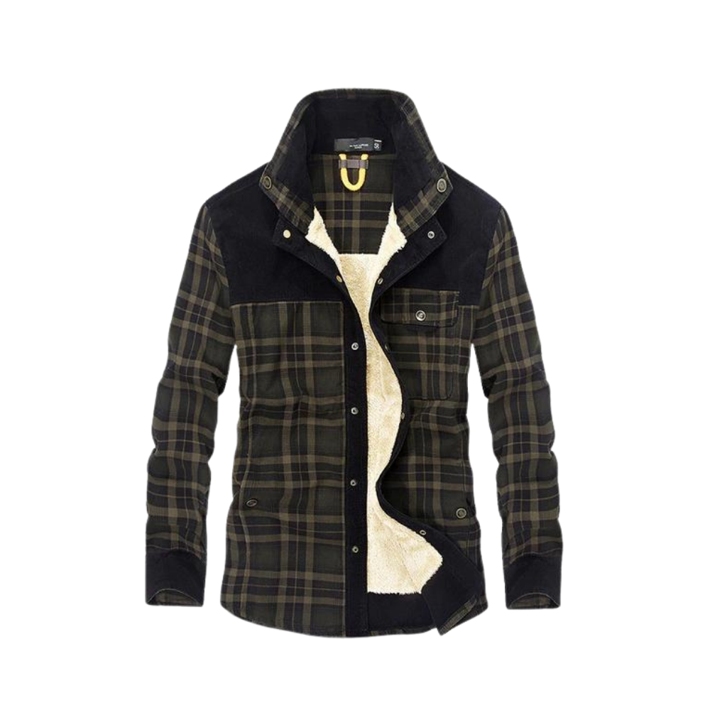 Herren Flanell Jacke Warm Winter