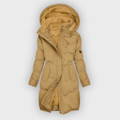 Elegante Winterjacke Isoliert Luxus