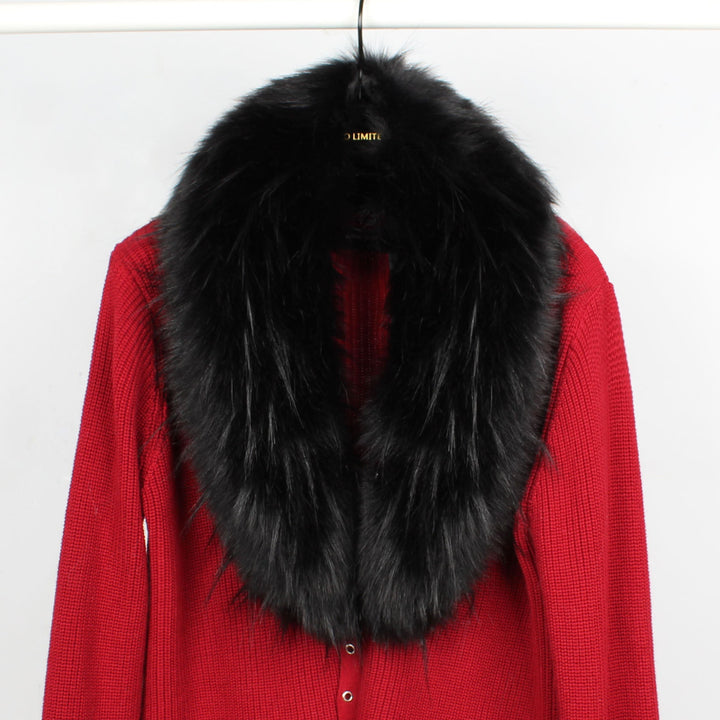 Damen Luxus Schal Weich Faux-Fell