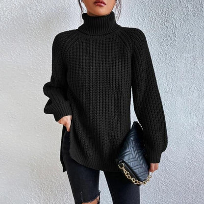 Stylische Rollkragenpullover Damen Elegant