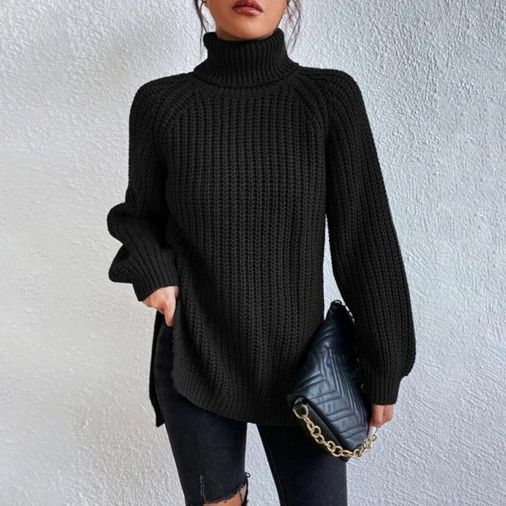 Stylische Rollkragenpullover Damen Elegant