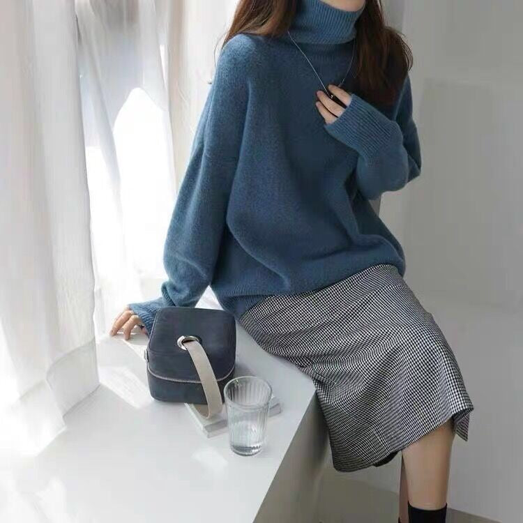 Damen Oversized Pullover Weich Angenehm Tragen