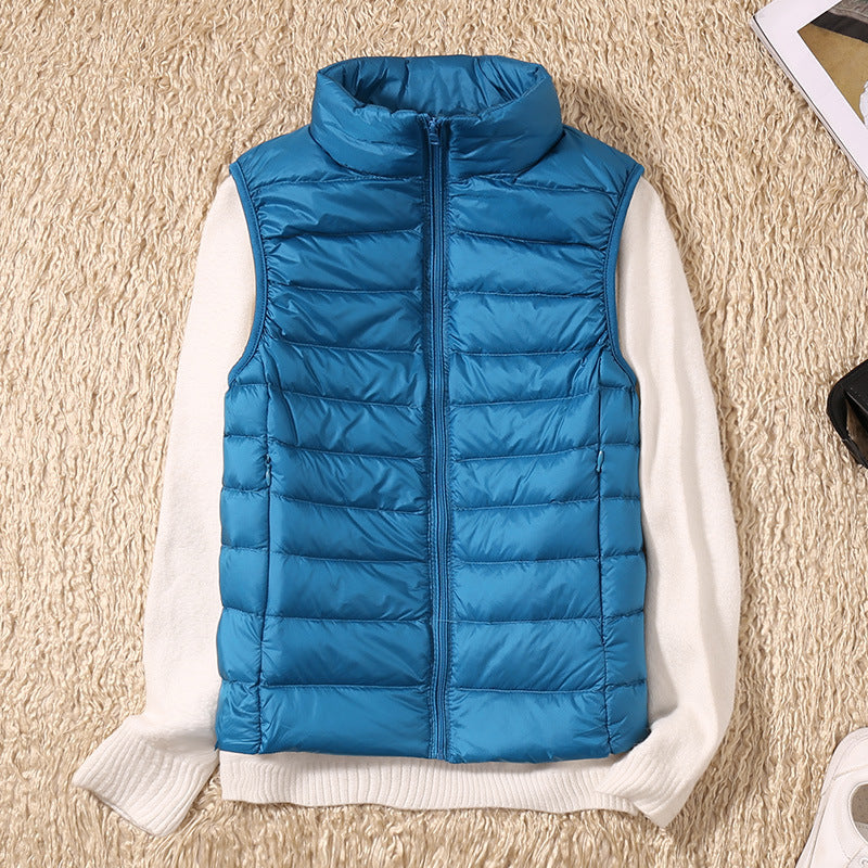 Leichte Daunenweste Damen - Warme Outdoorjacke für Herbst Winter